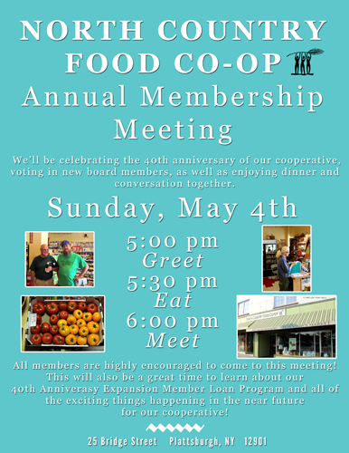 Annual Membership Meeting May 4th!